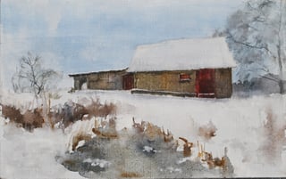 House In Winter